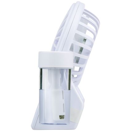 Ventilador de mesa recarregável com efeito de névoa 3,7 V 1200 mAh