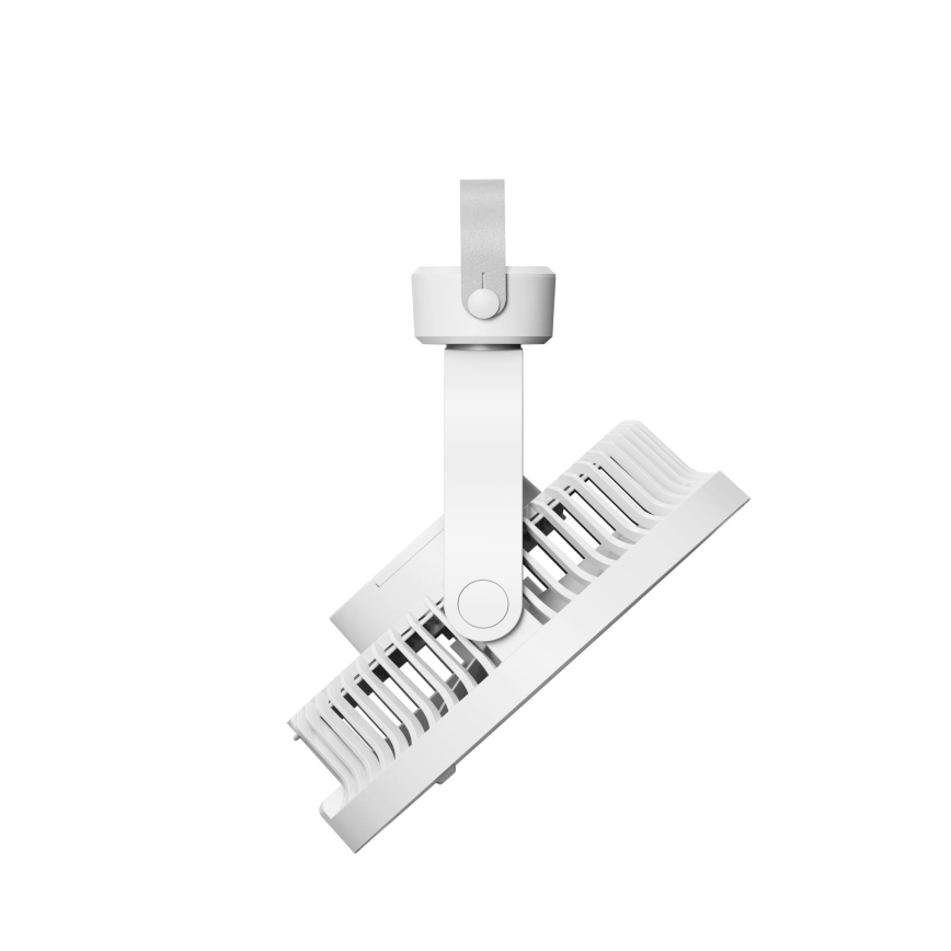 Ventilador de mesa recarregável com iluminação LED 8W, 3,7V 2400 mAh, branco