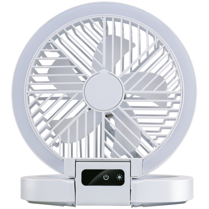 Ventilador de mesa recarregável LED 3,7V 1200 mAh