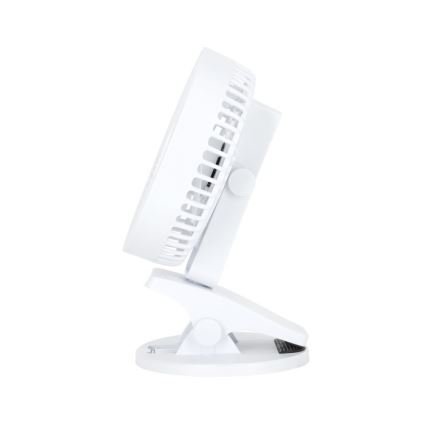 Ventilador de mesa recarregável com clipe VIENTO 6W/5V 2000 mAh branco