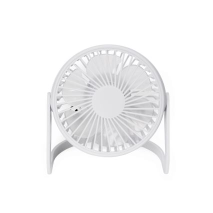 Ventilador de mesa USB diâmetro 15 cm branco