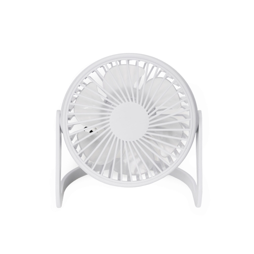 Ventilador de mesa USB diâmetro 15 cm branco