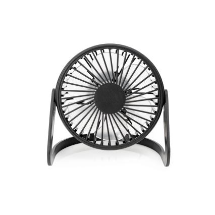 Ventilador de mesa USB diâmetro 15 cm preto