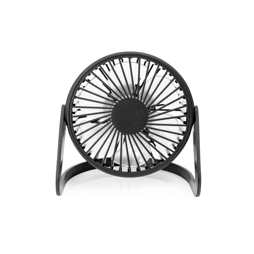 Ventilador de mesa USB diâmetro 15 cm preto