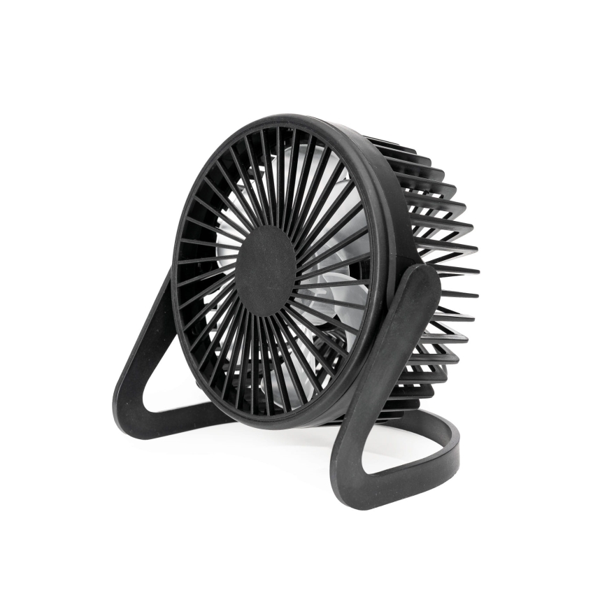 Ventilador de mesa USB diâmetro 15 cm preto