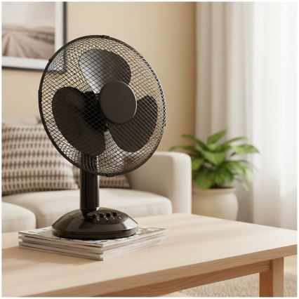 Ventilador de mesa VIENTO 40W/230V preto