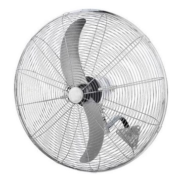 Ventilador de parede 180 W/230 V Ø 66 cm, prateado + comando remoto