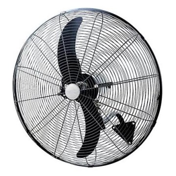 Ventilador de parede 200 W / 230 V, diâmetro 76 cm, preto, com controlo remoto