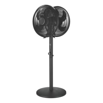 Ventilador de pé 120W/230V 2x Ø 40 cm preto + controlo remoto