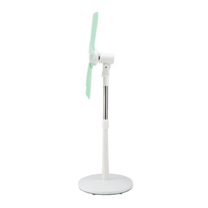 Ventilador de pé 15W/230V Ø 50 cm branco/verde