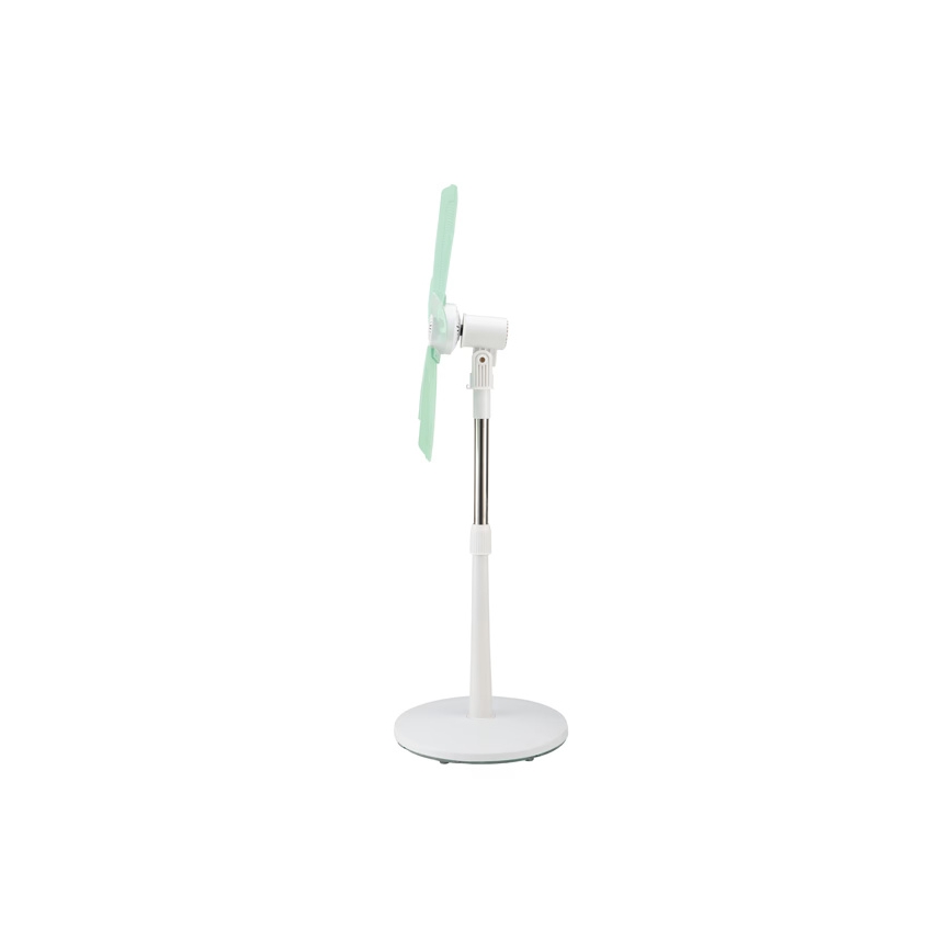 Ventilador de pé 15W/230V Ø 50 cm branco/verde