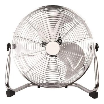 Ventilador de pé 90 W / 230 V, Ø 40 cm, cromado brilhante