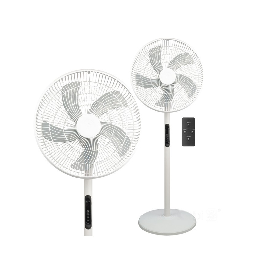 Ventilador de pé VIENTO-R 40W/230V branco + controlo remoto