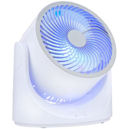 Ventilador de secretária LED RGB com efeito de névoa 5V