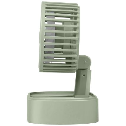 Ventilador de secretária recarregável 3,7 V 1200 mAh verde