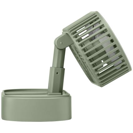 Ventilador de secretária recarregável 3,7 V 1200 mAh verde