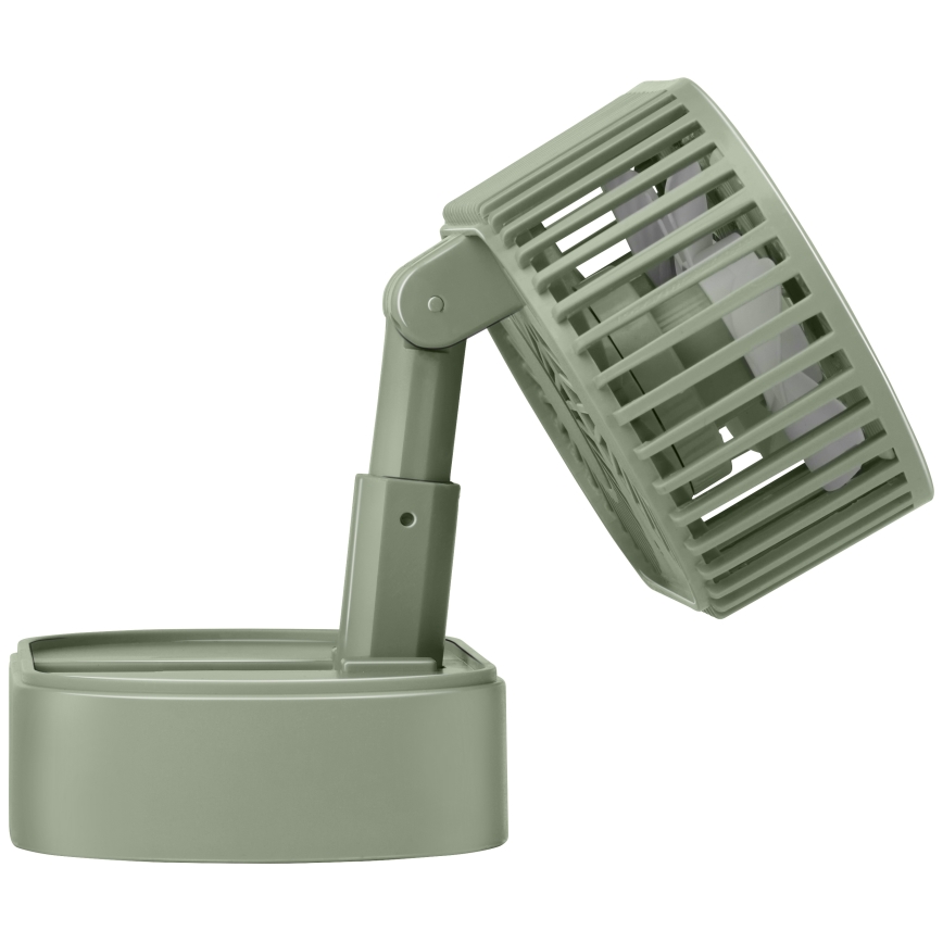 Ventilador de secretária recarregável 3,7 V 1200 mAh verde