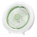 Ventilador de secretária recarregável 4W/5V 1200 mAh branco