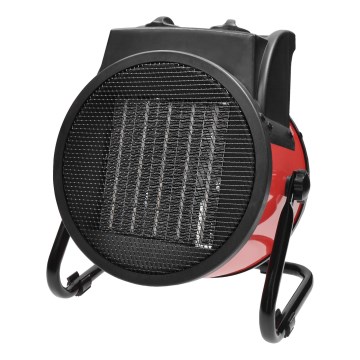 Ventilador de suelo con elemento calefactor cerámico 3000W/230V negro