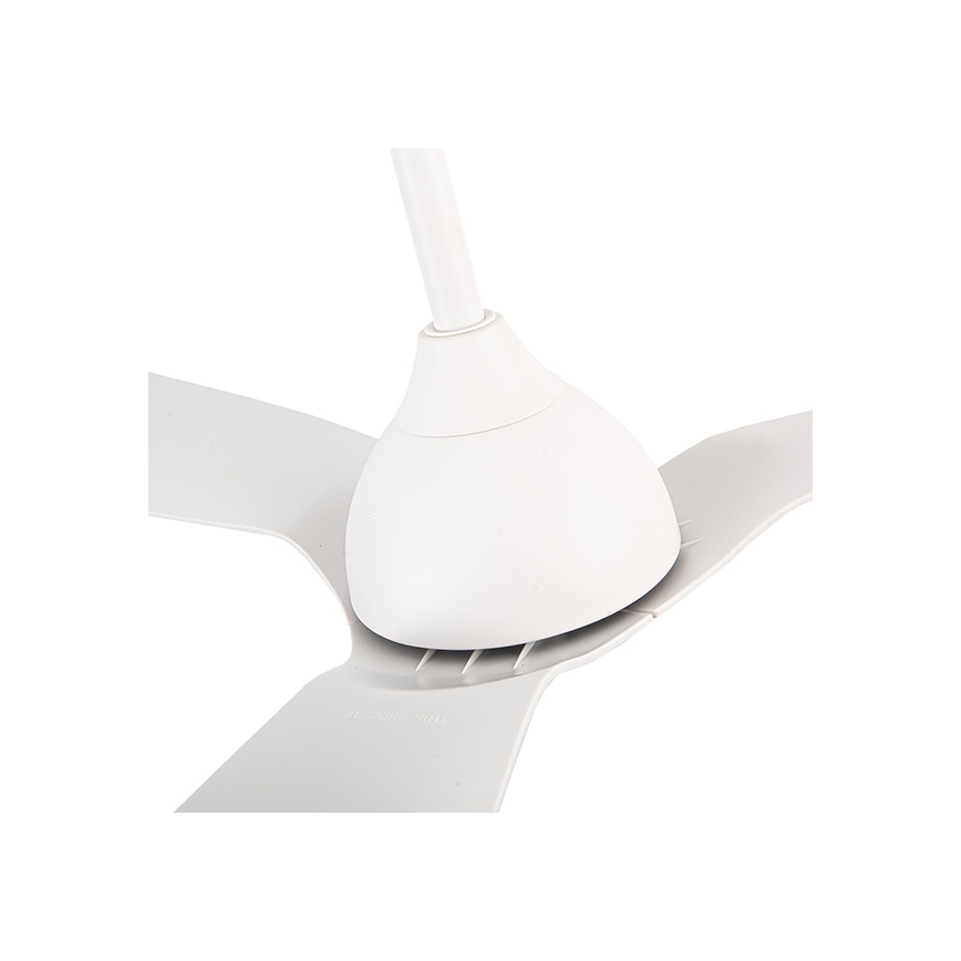 Ventilador de teto Ø 132 cm IP44 branco + controlo remoto