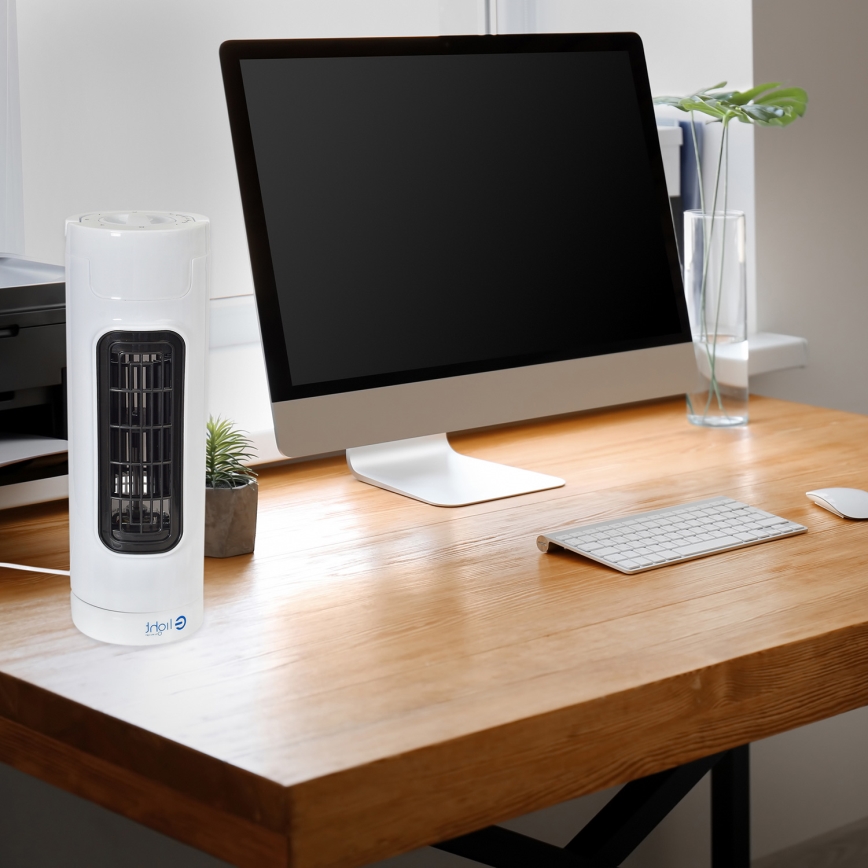 Ventilador de pie TOWER 30W/230V blanco