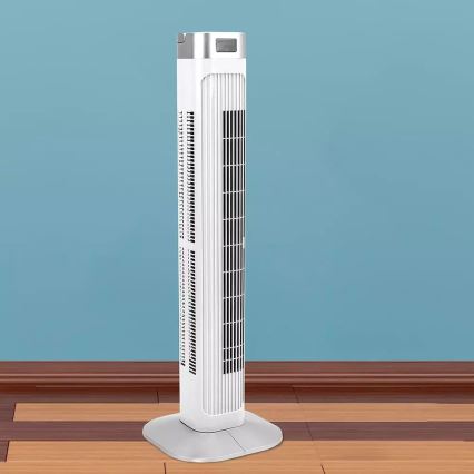 Ventilador de torre com indicador de temperatura e comando  55W/230V