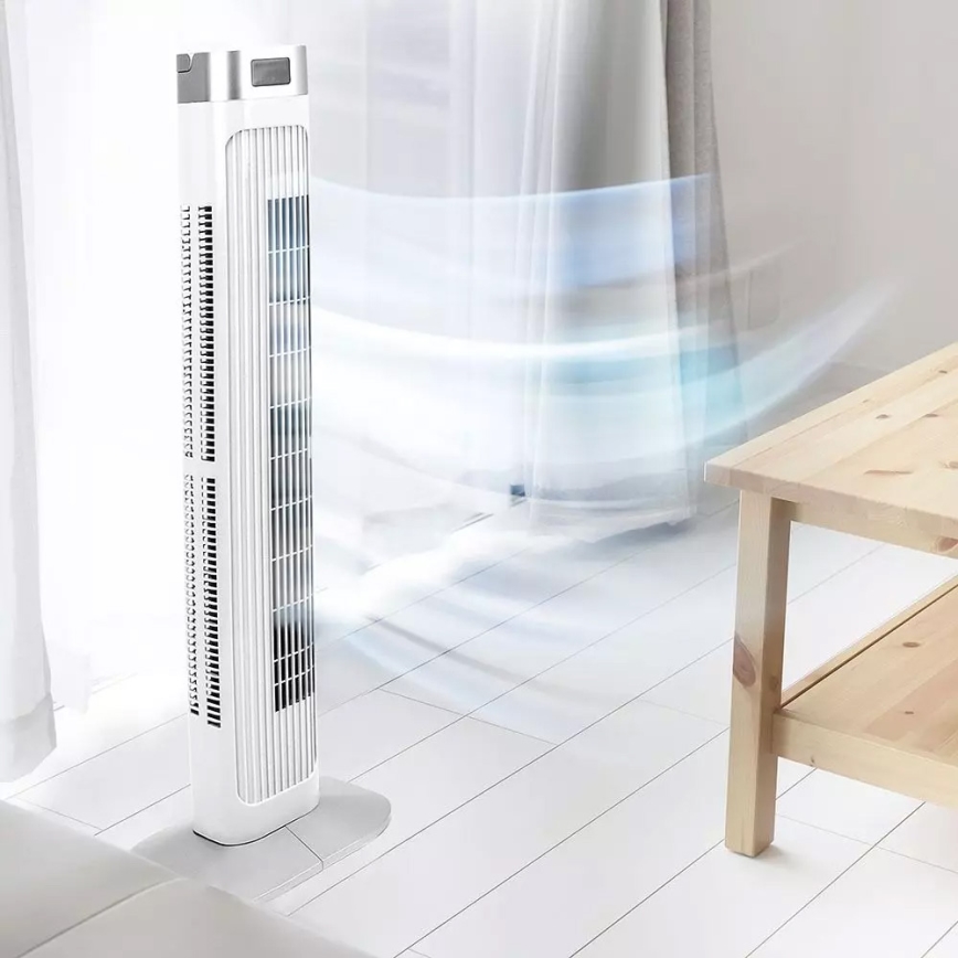 Ventilador de torre com indicador de temperatura e comando  55W/230V