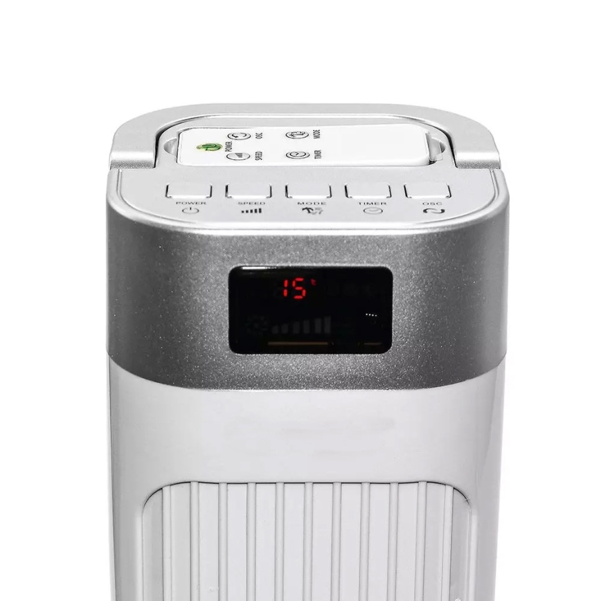Ventilador de torre com indicador de temperatura e comando  55W/230V