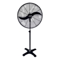 Ventilador industrial de pé 160W/230V, diâmetro 66 cm, preto