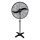 Ventilador industrial de pedestal 190W/230V 187 cm preto