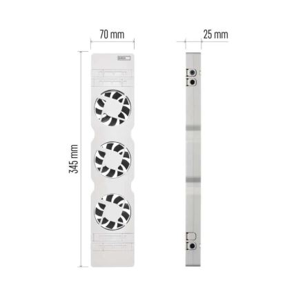 Ventilador para aquecedor 5/230V branco