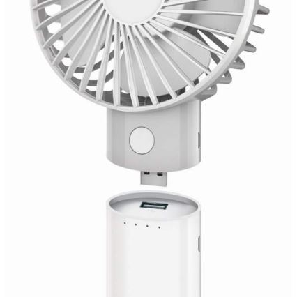 Ventilador recarregável com powerbank 4000 mAh/3,7V microUSB