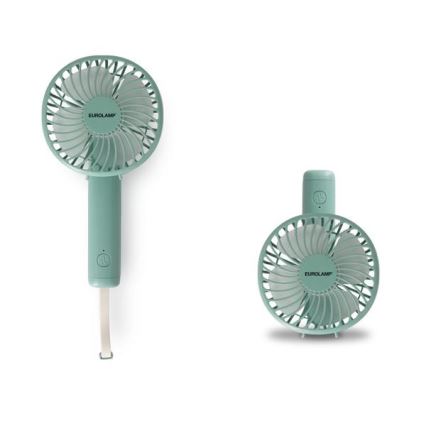 Ventoinha de bolso recarregável 5W/5V 1200 mAh, caqui