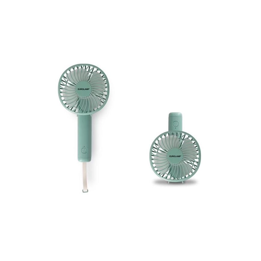 Ventoinha de bolso recarregável 5W/5V 1200 mAh, caqui