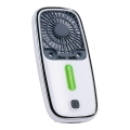 Ventoinha de bolso recarregável LED RGB com efeito de névoa 3,7 V 1200 mAh