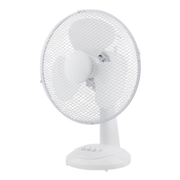Ventoinha de mesa 30cm, branco, 3 velocidades, 40W