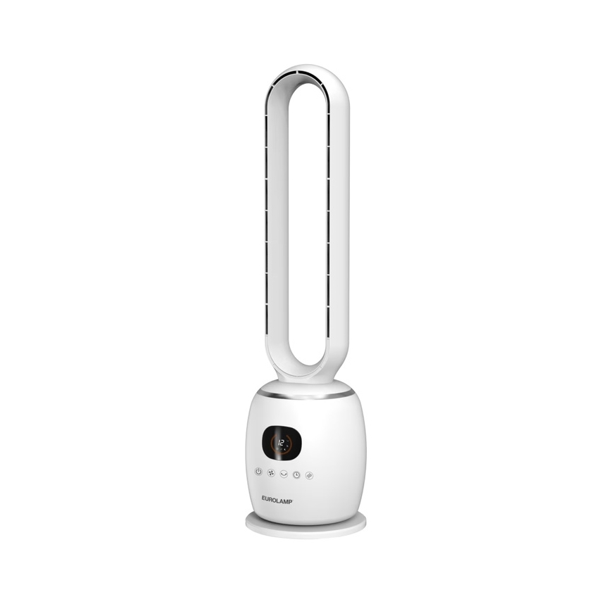 Ventoinha de pé 30W/230V 102 cm branca + comando à distância