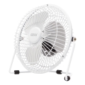 Ventoinha de secretária 1,75 W/5 V USB, diâmetro 18 cm, branca