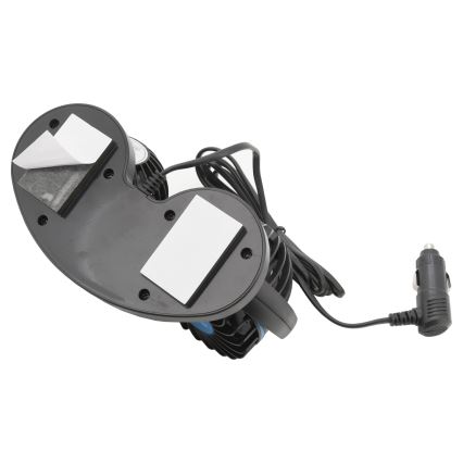 Ventoinha de tablier para automóvel 4W/12V preto