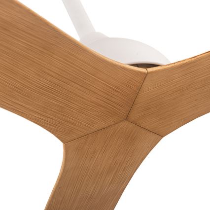 Ventoinha de teto diâmetro 132 cm bege/branco + comando