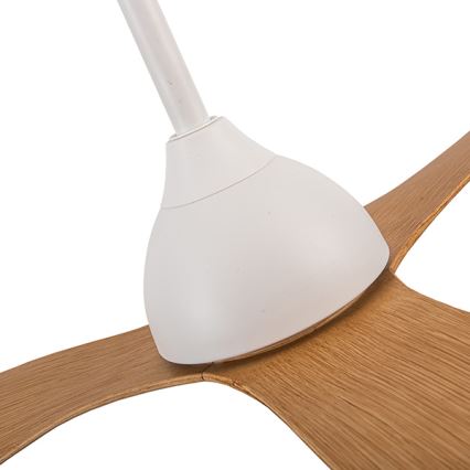 Ventoinha de teto diâmetro 132 cm bege/branco + comando