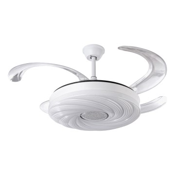 Ventoinha de teto LED com regulação LED/60W/230V 3000-6000K diâmetro 50 cm branco + comando