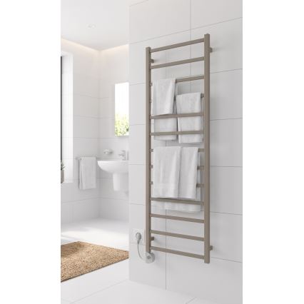 Vertaduro - Radiador de casa de banho com termóstato ZOE 400W 150x50 cm taupe