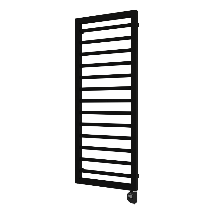 Vertaduro - Radiador para casa de banho ADEL 600W com termóstato, 128 x 50 cm, preto