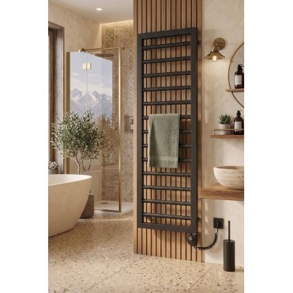 Vertaduro - Radiador para casa de banho com termóstato ADEL 600W 128x50 cm antracite