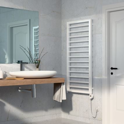 Vertaduro - Radiador para casa de banho com termóstato ADEL 600W 128x50 cm branco