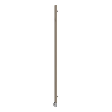 Vertaduro - Radiador para casa de banho com termóstato ERDA 400W 180x5 cm taupe