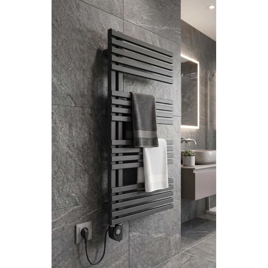 Vertaduro - Radiador para casa de banho com termóstato MICHELLE 600W 97x50 cm antracite