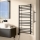 Vertaduro - Radiador para casa de banho SIMONE com termostato 400W 114x50 cm preto
