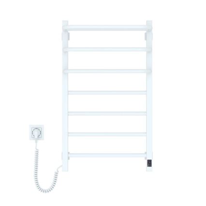 Vertaduro - Toalheiro elétrico com termostato DOR 155W/230V 80x48 cm IP44 branco esquerdo